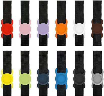Premium Red Silicone Dog Collar Finder Holder - Lightweight, Durable, Ideal for Collars and Backpacks